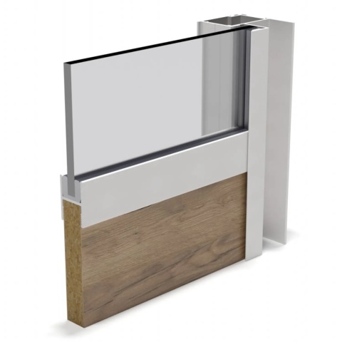 Uszczelka typu U 4mm do montażu szkła 1m