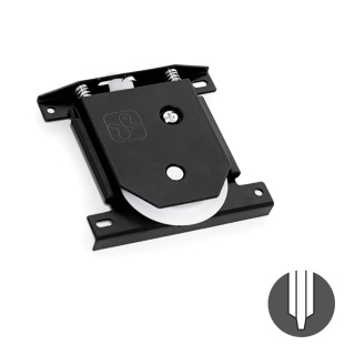 Zestaw wózków 50mm z rowkami Placard 74 z hamulcami