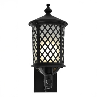 Elegancki kinkiet zewnętrzny z ozdobną kratką K-8215 z serii CHICAGO