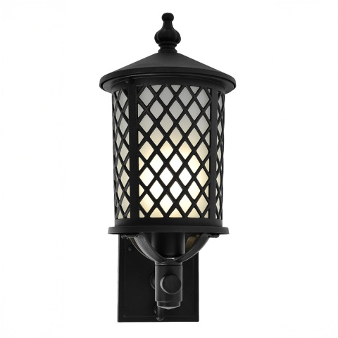 Elegancki kinkiet zewnętrzny z ozdobną kratką K-8215 z serii CHICAGO