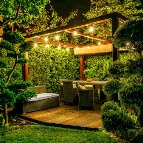 Girlanda świetlna ogrodowa 7.5m na żarówki 10xE27 GTV