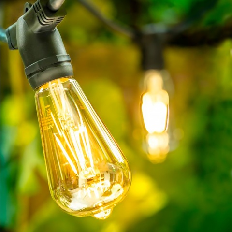 Girlanda świetlna ogrodowa 7.5m na żarówki 10xE27 GTV