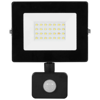 Halogen Lampa Naświetlacz LED 20W biały zimny z czujnikiem ruchu BEMKO