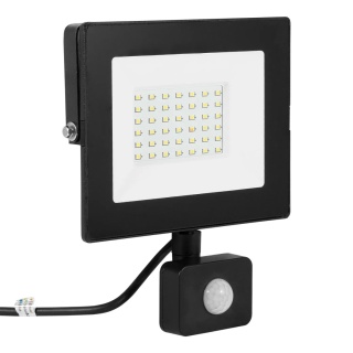 Halogen Lampa Naświetlacz LED 30W biały zimny z czujnikiem ruchu BEMKO