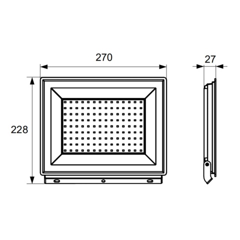 Halogen Lampa Naświetlacz LED LFK2 100W biały neutralny BEMKO