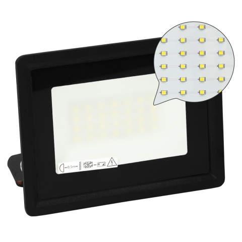 Halogen Lampa Naświetlacz LED LFK2 20W biały neutralny BEMKO