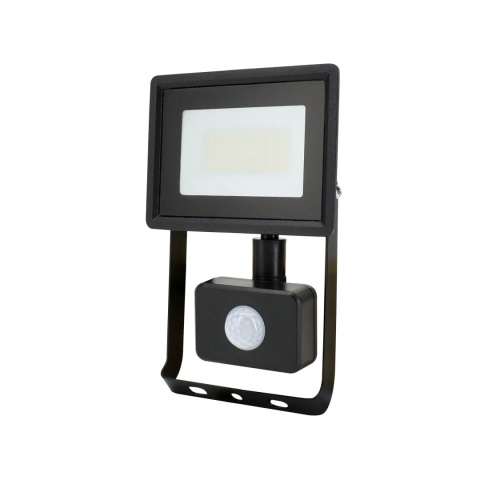 Halogen Lampa Naświetlacz LED LFK2 20W biały zimny z czujnikiem ruchu BEMKO