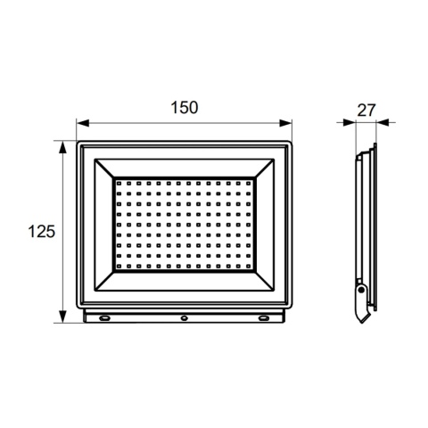 Halogen Lampa Naświetlacz LED LFK2 30W biały neutralny BEMKO
