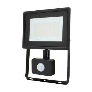 Halogen Lampa Naświetlacz LED LFK2 30W biały zimny z czujnikiem ruchu BEMKO