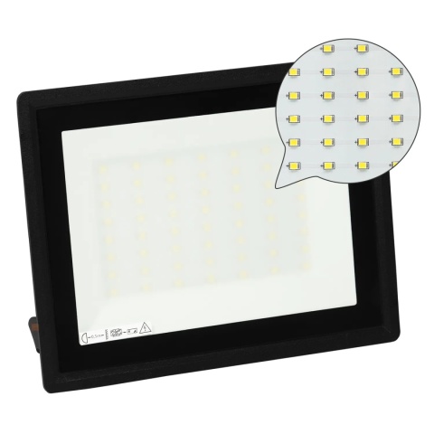 Halogen Lampa Naświetlacz LED LFK2 50W biały zimny BEMKO