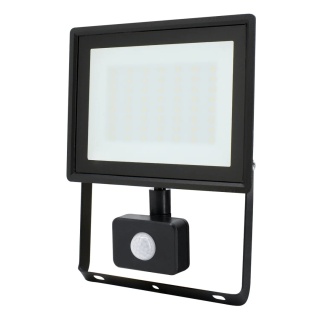 Halogen Lampa Naświetlacz LED LFK2 50W biały zimny z czujnikiem ruchu BEMKO