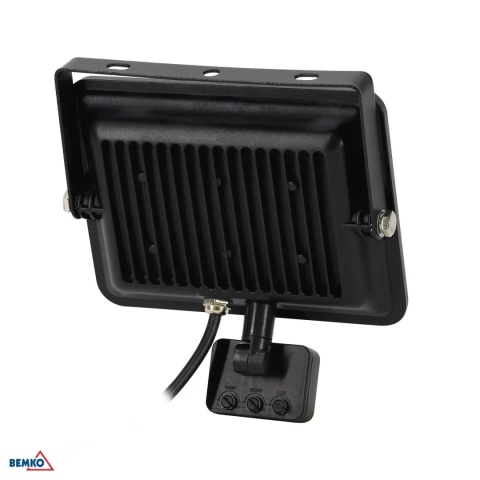 Halogen Naświetlacz LED przenośny LOFOT 30W biały neutralny z czujnikiem ruchu BEMKO