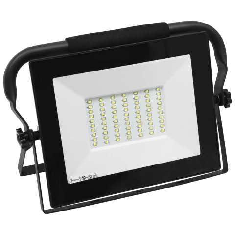 Halogen Naświetlacz LED przenośny LOFOT 50W biały zimny BEMKO