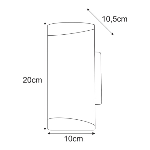 Kinkiet elewacyjny idealny do oświetlenia wejścia K-8204 z serii PRIMA