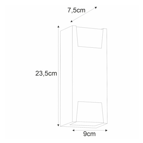 Kinkiet ogrodowy K-8145 z serii SLOT