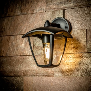 Kinkiet ogrodowy dolny MARINA czarny GTV