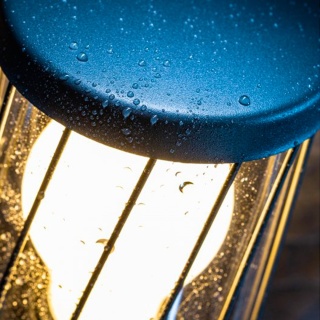 Kinkiet ogrodowy górny KERTA grafit GTV