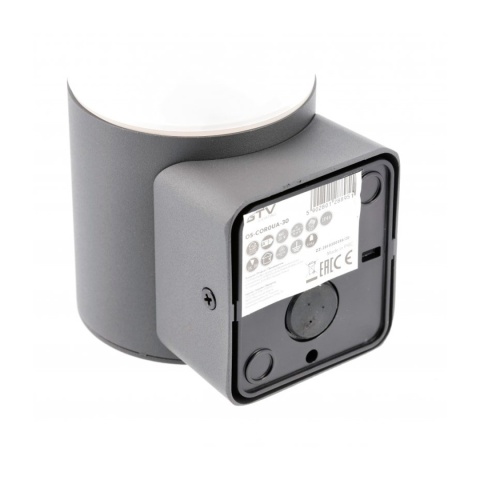 Kinkiet ogrodowy jednokierunkowy górny CORTA grafit GTV