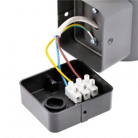 Kinkiet ogrodowy jednokierunkowy górny CORTA grafit GTV