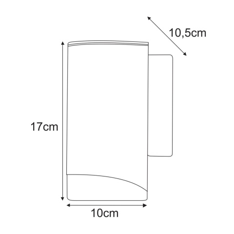 Kinkiet ścienny z przezroczystą przysłoną K-8203 z serii PRIMA