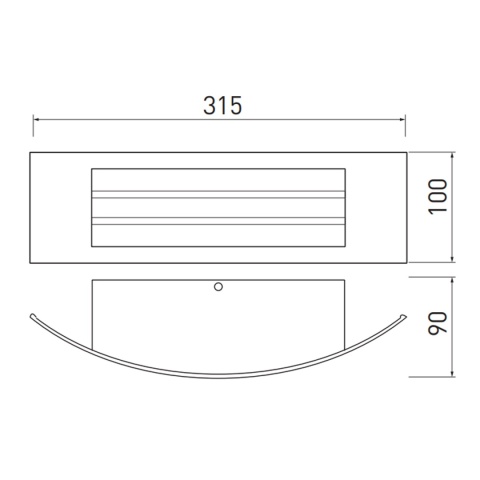 Lampa elewacyjna Kinkiet ASTRIT szara GTV
