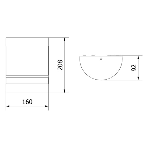 Lampa elewacyjna Kinkiet ESO inox GTV