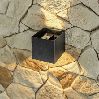 Lampa elewacyjna Kinkiet LED MISSOURI kwadratowa szara 4000K GTV