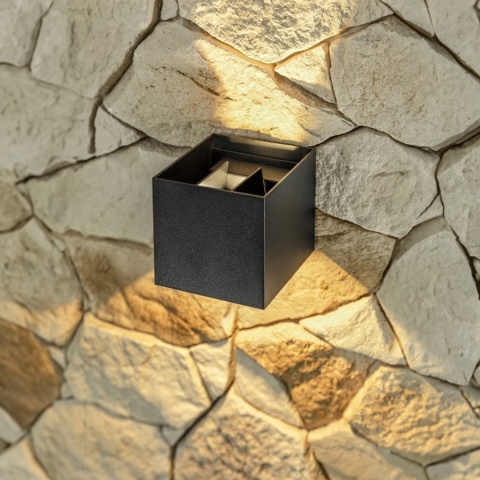 Lampa elewacyjna Kinkiet LED MISSOURI kwadratowa szara 4000K GTV