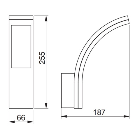 Lampa elewacyjna Kinkiet LED PARIS biała 4000K GTV