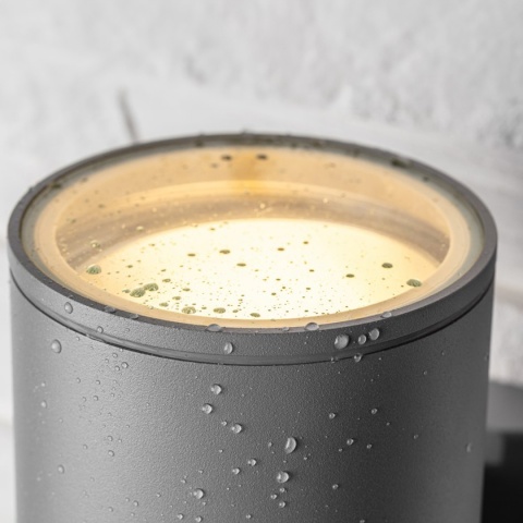 Lampa elewacyjna jednokierunkowa Kinkiet BALEO szara GU10 GTV