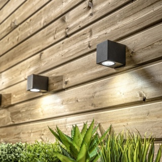 Lampa elewacyjna jednokierunkowa Kinkiet TIAGO kwadratowa inox GTV