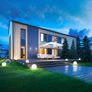 Lampa ogrodowa kula fi 25cm Marmo GTV