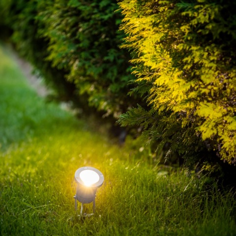 Lampa ogrodowa naświetlacz DIEGO czarna GTV