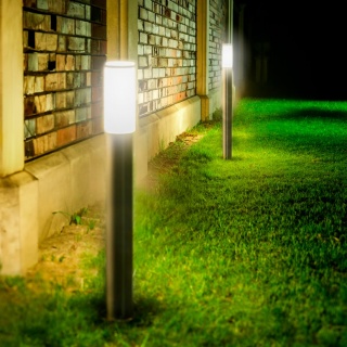 Lampa ogrodowa stojąca słupek 100cm Milan inox GTV