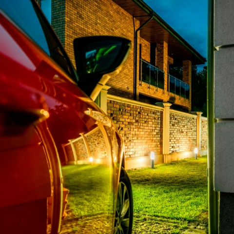 Lampa ogrodowa stojąca słupek 45cm Milan inox GTV
