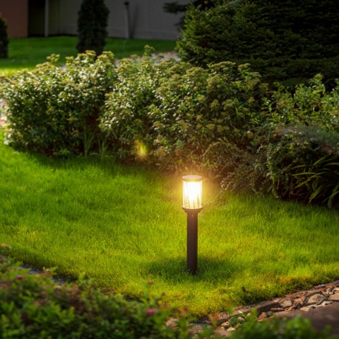 Lampa ogrodowa stojąca słupek 502mm KERTA grafit GTV