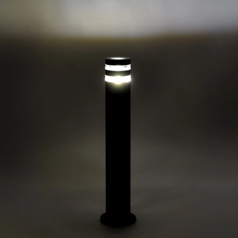 Lampa ogrodowa w czarnym kolorze, duży gwint K-8206 z serii SOLIN