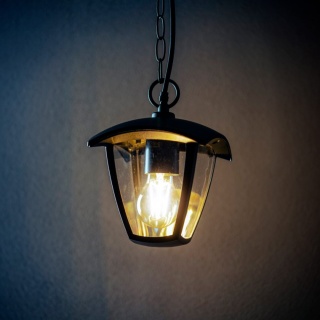 Lampa ogrodowa wisząca MARINA czarny GTV