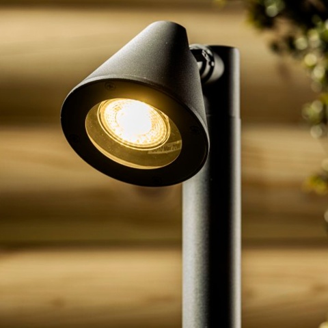 Lampa stojąca ogrodowa LUSTINO 50cm grafit GTV