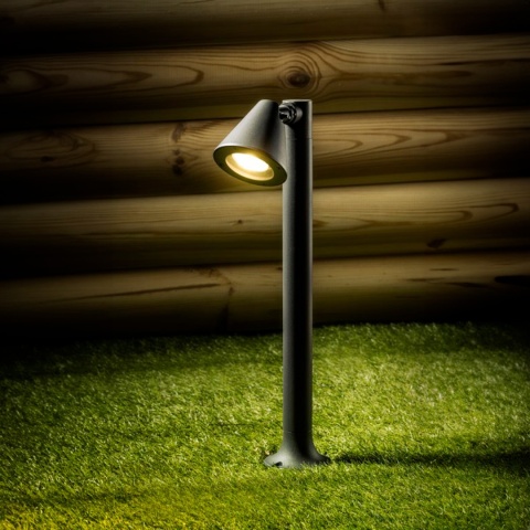 Lampa stojąca ogrodowa LUSTINO 80cm grafit GTV