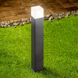 Lampa stojąca słupek ogrodowy LARGO 50cm grafit GTV