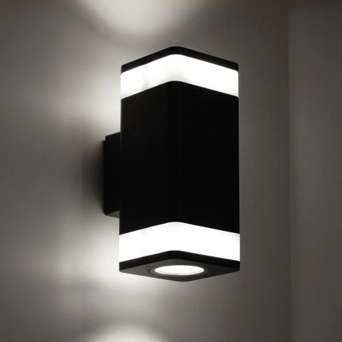 Podwójny kinkiet elewacyjny, z trzonkiem GU10 K-8207 z serii TAMIZA