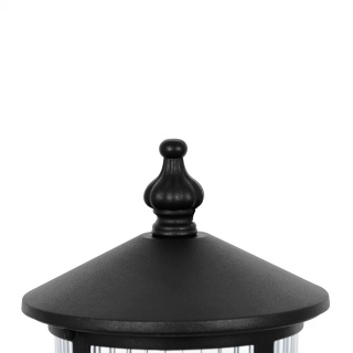 Ponadczasowa lampa stojąca ogrodowa, czarna K-8222 z serii MIAMI