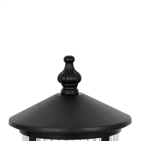 Ponadczasowa lampa stojąca ogrodowa, czarna K-8222 z serii MIAMI