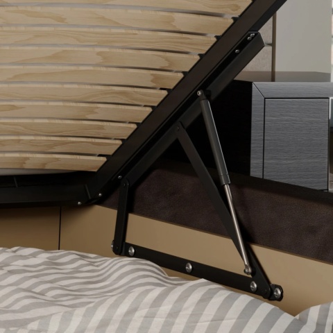 Rama stelaż mechanizm podnośnik do łóżka 200x90cm 24 listwy 500N
