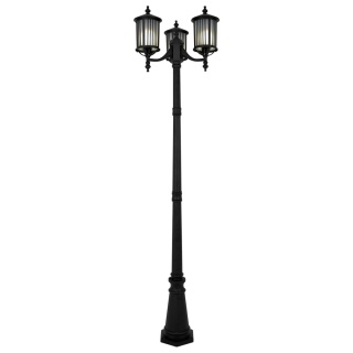 Solidna lampa ogrodowa, latarnia na trzy żarówki K-8213 z serii DETROIT