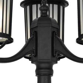 Solidna lampa ogrodowa, latarnia na trzy żarówki K-8213 z serii DETROIT