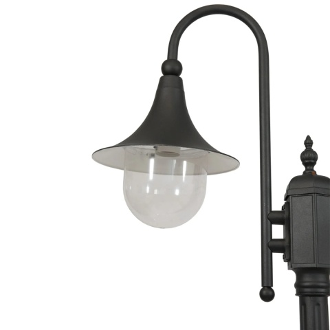 Wysoka zewnętrzna lampa stojąca K-8132 Czarna z serii BOSTON
