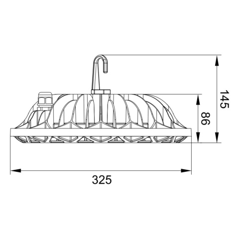 Lampa przemysłowa LED High-Bay VOYAGER 150W 6K IP65 BEMKO