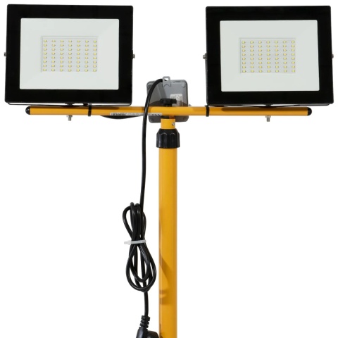 Lampa robocza LED statyw roboczy z naświetlaczami LED 2x50W 4K BEMKO